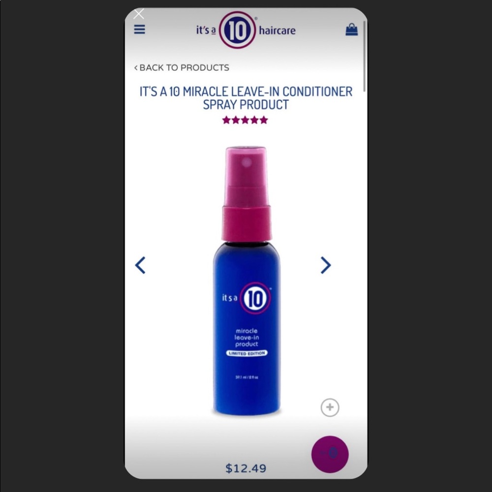 LIMITED EDITION It’s a 10 Miracle Leave-in